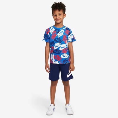 Nike 2-delig kledingset - 74-80CM - 12 Maanden - Blauw - Jongens