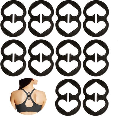 BH Bandjes Verbergende Clips - 10 Stuks - Zwart - Verberger - Accessoire - Clip - Samenhouder - Ophouders