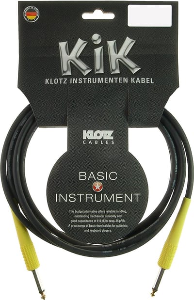 Klotz KIKC3.0PP5 instrumentkabel 3 m - Instrumentenkabel