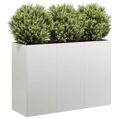 vidaXL - Plantenbak - 120x40x80 - cm - roestvrij - staal
