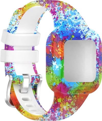 By Qubix - Siliconen bandje met print - Verfprint - Geschikt voor Garmin Vivofit Junior 3