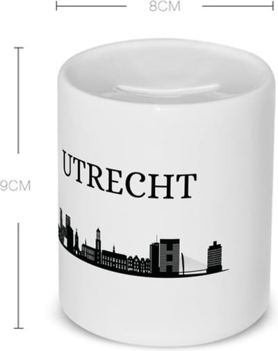 Akyol - utrecht Spaarpot - Utrecht - toeristen - stad - geschenk - cadeau - kado - 350 ML inhoud