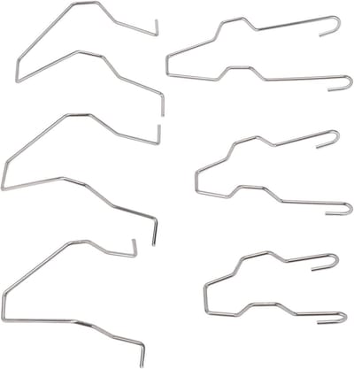 Set van 6 RVS Autolamp Clips - Veerklemmen voor H1, H3, H4, H7 Lampen en Koplampen