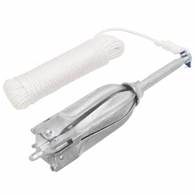 vidaXL - Anker - met - touw - inklapbaar - 10 - kg - thermisch - verzinkt - gietijzer