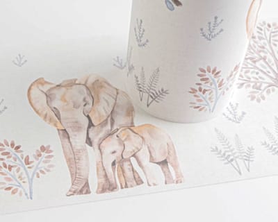 JUNGLE DIEREN BEHANGRAND | Avonturenkamer - Beige Grijs Zwart - A.S. Création Lilly & Luis