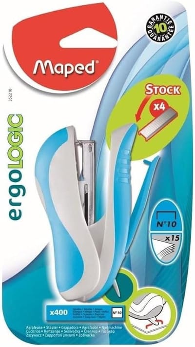Compacte Nietmachine - Kantoor Nietapparaat - Papier Werk - Ergonomisch Ontwerp - Pocket Formaat - Blauw
