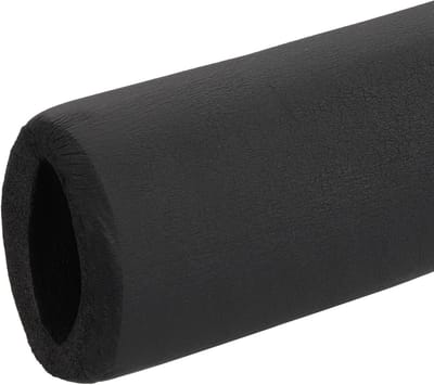 60mm (2-3/8in) ID x 6.6ft Buizenisolatie Schuim Tubes, Beschermende Wrap voor Handgrepen en HVAC Toepassingen, Zwart