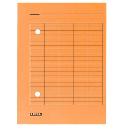 FALKEN documentenmap, A4, karton, oranje