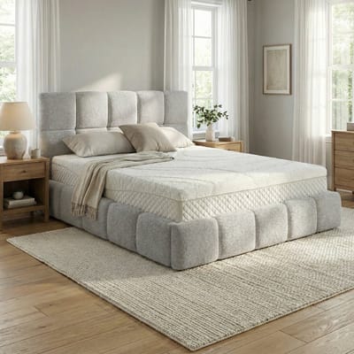 Mörgenn Bed Calma - Luxe Bedframe met Opbergruimte - Silver (Anthology 15) - 160x200 cm - Zonder Matras