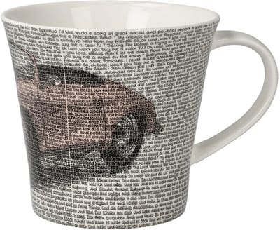 Goebel - Saxa | Koffie / Thee Mok Porsche 356 Rubyred | Beker - porselein - 350ml - 2 stuks