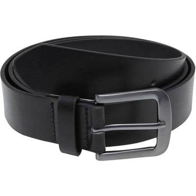 Urban Classics Easy Synthetic Leather Belt Riem zwart S-M Polyurethaan Unisex - Basics