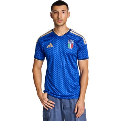 Adidas Italy Truien/Replica's Heren - Blauw - Maat XS - Poly Jersey
