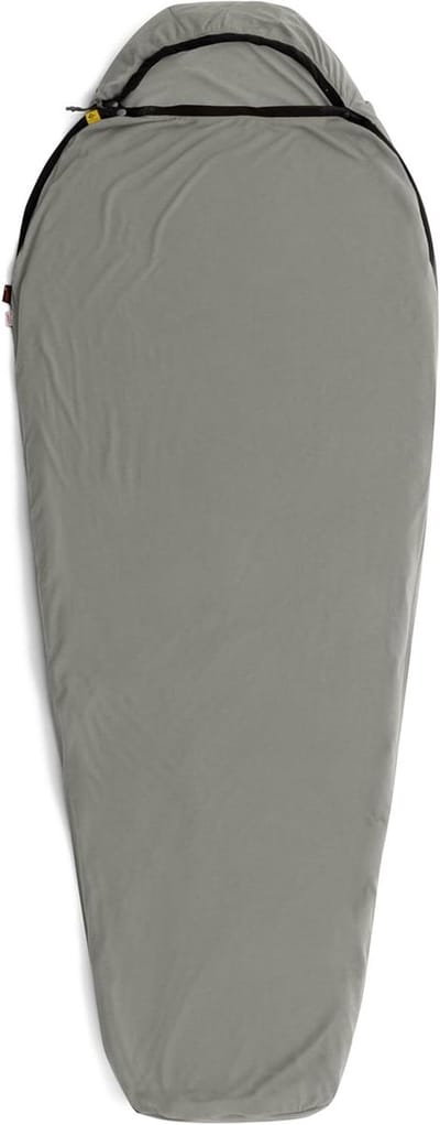 Slaapzak voering - Extra warmte - Kamperen en reizen - Thermolite isolatie - 193 x 80 cm - Grijs