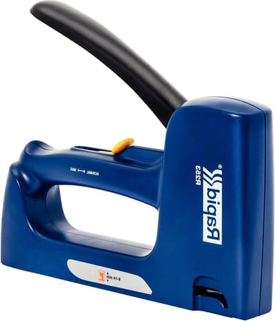 Handtacker R253 Nietpistool - Hout en Stof - Licht - 2-Staps instelbare Slagkracht - Nieten Type 53 6-14mm - Blauw