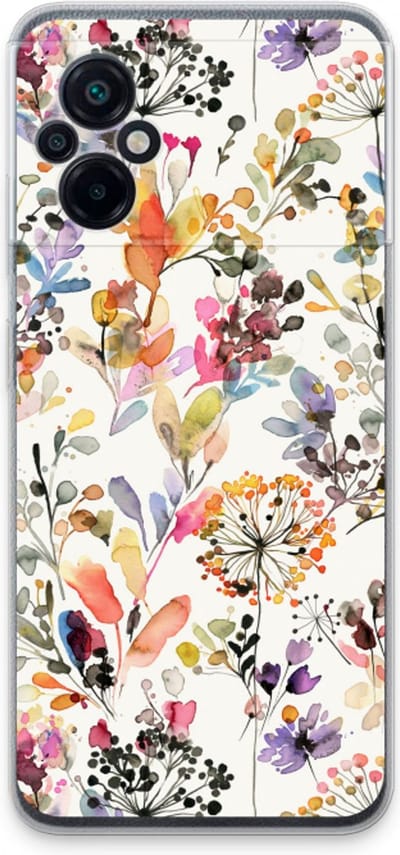 Case Company® - Hoesje geschikt voor Xiaomi Poco M5 hoesje - Wilde grassen - Soft Cover Telefoonhoesje - Bescherming aan alle Kanten en Schermrand