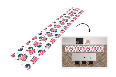 Keukenloper - Loper keuken - Pinguïn - Patronen - Sterren - 300x50 cm - Keukenloper vinyl