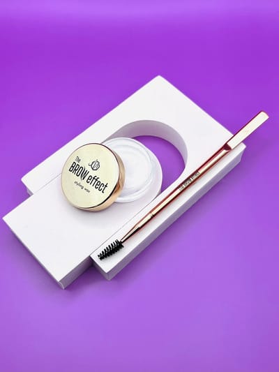 The Brow Effect Styling Wax + Brush met spatel - Make-up - Wenkbrauwgel - Waterproof - Brow Gel - Brow Freeze - Instagram Brows - Brow Wax - Browwax - Wenkbrauw wax - Lamineren look a like