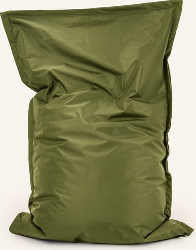 Drop & Sit - zitzak/zitkussen - robuust nylon - olijfgroen - 100 X 150 cm - voor binnen en buiten - verkrijgbaar in verschillende kleuren