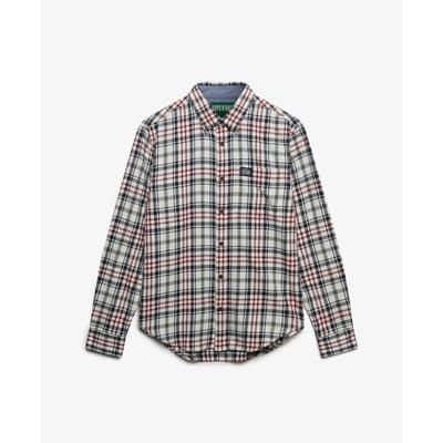 Superdry - Katoenen Lumberjack Overhemd met Lange Mouwen - Heren - Lange mouwen shirts