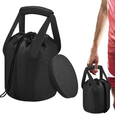 Gewichtstas Trekkoord - Sportuitrusting Tas - Trainingsmateriaal Opbergen - Schokabsorberend Interieur - 25 x 20 x 3 cm - Uniek