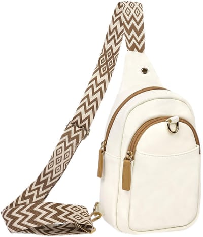 Dailygoods - HOTUT Crossbody tas voor Vrouwen, Anti-Diefstal Kleine Telefoon Schoudertas, Sling Riem tas, met Anti-Diefstal Rits Clips, Verstelbare Riem, met Meerdere Zakken, voor Dames Reizen Winkelen