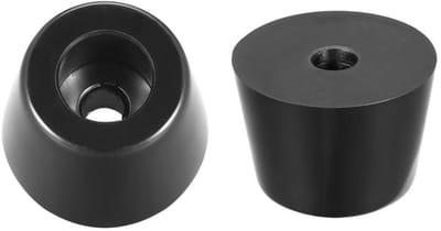 Dailygoods- Rubber voeten set van 12 - Antislip meubelpoten - Duurzaam rubber - Vloerbescherming - Geluidsreductie - Eenvoudige installatie