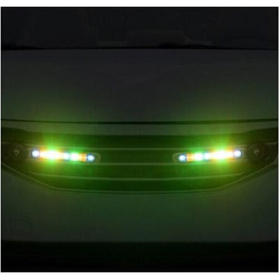 1pc LED feux de jour à énergie éolienne pour subaru forester jeep grand cherokee ford f150 toyota highlander mitsubishi lancer YSL multicolore