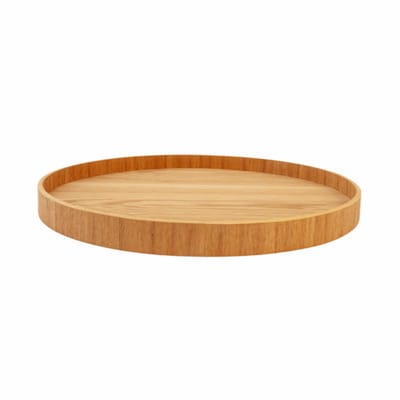 XLBoom Serve Tray Ø 40cm Willow - Design dienblad van multiplex met anti-slip - Verkrijgbaar in Black | Walnut | Willow - Tijdloos serveerblad voor tafel, keuken en interieur