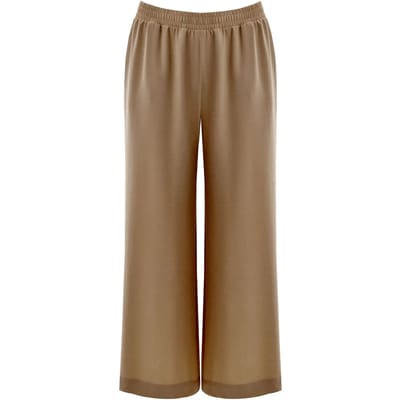 Luchtige wijde crêpe broek voor dames Mat Fashion