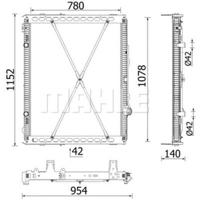 Radiator MAHLE CR 2639 000P
