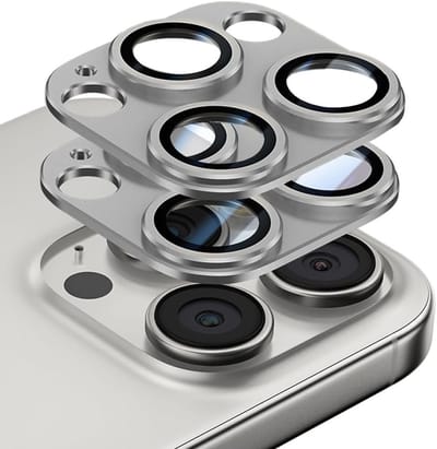 Camera Lens Bescherming voor iPhone 16 Pro Max en iPhone 16 Pro - 2 Pack, Krasbestendig, Tempered Glass en Aluminium Legering, Eenvoudig te Installeren