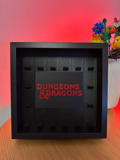 LEGO Minifigure Display Case — Dungeons and Dragons