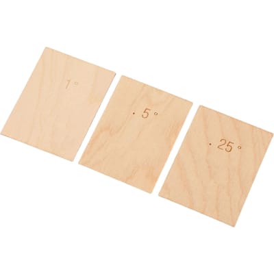3 Stuks Gitaar Hals Shim Esdoornhout 0,25 graden  0,5 graden  1 graad  Gitaar Halsplaat Pakking Set voor Boutbevestiging