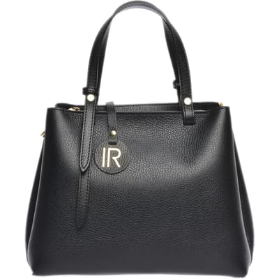 Isabella Rhea Zwart Rundleer Tas