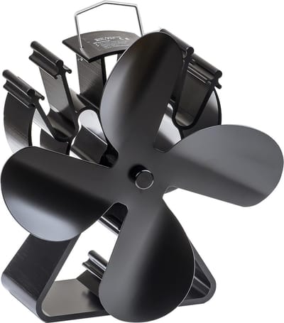 Luxe Kachelventilator, voor houtkachel of open haard, milieuvriendelijk en efficiënt