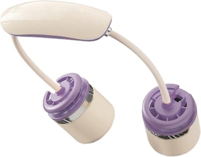 Nekventilator - Draagbare Koeler - Handsfree Koeling - Tweekoppig Luchtstroomontwerp - 285x53x195cm - Paars
