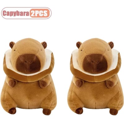 1-S Brood Toast Water Dolfijn Pop Slaap Knuffel Capybara Ornament Pluche Speelgoed Meisje Kussen Verjaardagscadeau Huisdecoratie