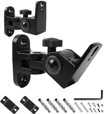 Universele luidspreker wand- en plafondmontagebeugels met 180° aanpassing - Set van 2