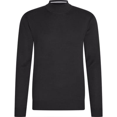 Cappuccino Italia - Heren Sweaters turtle neck trui - Zwart - Maat M