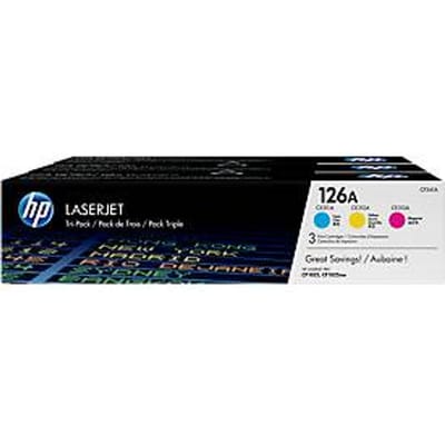 Voordeelpakket 3x HP LaserJet CF341A printcassette cyaan, geel en magenta
