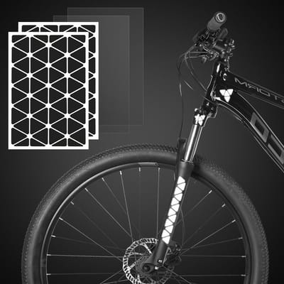 Set van 2 zelfklevende reflectorstickers voor fiets, scooter en kinderwagen - Veiligheid in het donker