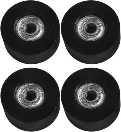 Roeitrainer Wiel Set - Vervangende Onderdelen - Fitness Apparatuur - Sterke Materialen - 4 stuks - Zwart