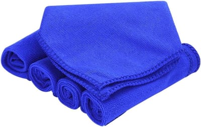 Autowas Handdoeken - Droogdoeken Poetsdoeken - Auto Reinigen - Sterk Absorberend - 40 Stuks - Blauw
