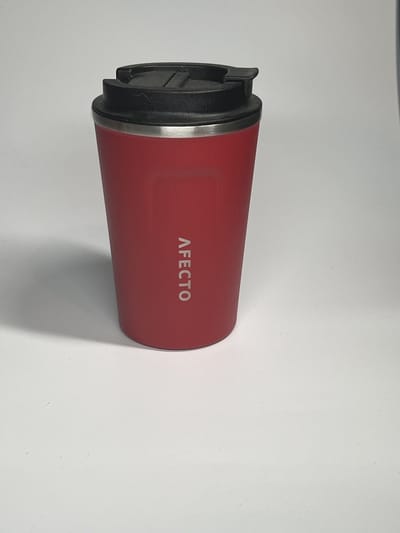 koffie to go beker | coffee to go | isolerende beker rood | herbruikbaar | inhoud 380 ml