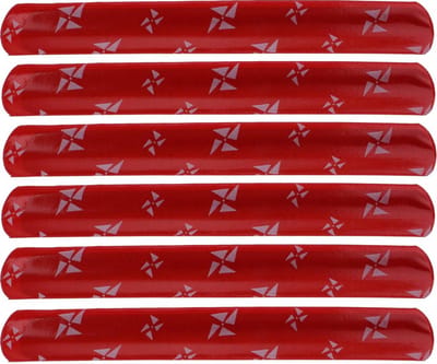 Klaparmband Rood 22 Cm | 6 stuks