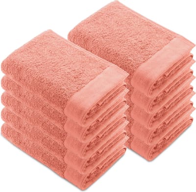 Walra Remade Handdoeken 50x100 - set van 10 - Zware kwaliteit 550 g/m2 - Koraal