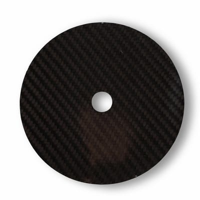 Dailygoods- CD Mat Vibration Absorptie - HIFI CD Mat - Carbon Fiber - CD Tuning Pad - 0.2mm Dikte - 12mm Center Gat - CD Stabilizer