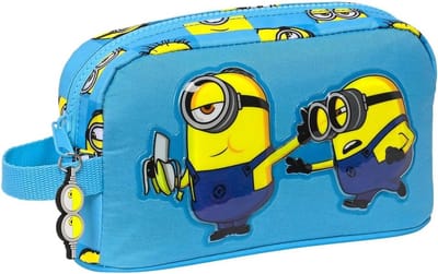 Minions Thermische Schoudertas voor Broodtrommel, 21,5 x 12 x 6,5 cm, Meerkleurig