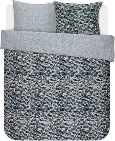 Essenza Debo - Dekbedovertrek - Tweepersoons - 200x200/220 cm + 2 kussenslopen 60x70 cm - Green