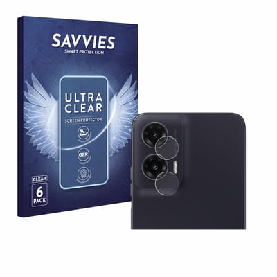 Savvies - Screenprotector voor Motorola Moto G35 (ALLEEN Camera Lens) - Folie Beschermfolie transparant 6 Stuks